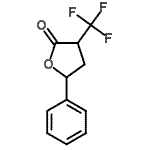 结构式 CAS# 241819-52-3, 5-苯基-3-(三氟甲基)二氢-2(3H)-呋喃酮