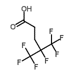 结构式 CAS# 243139-62-0, 4,5,5,5-四氟-4-(三氟甲基)戊酸
