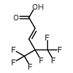structure of CAS# 243139-64-2, (2E)-4,5,5,5-Tetrafluoro-4-(Trifluoromethyl)-2-Pentenoic Acid;2-PENTENOIC ACID,4,5,5,5-TETRAFLUORO-4-(TRIFLUOROMETHYL)-;3-(Heptafluoroisopropyl)acrylic acid;4,5,5,5-Tetrafluoro-4-(trifluoromethyl)-2-pentenoic acid