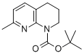 结构式 CAS# 243641-37-4, 7-甲基-3,4-二氢-2H-[1,8]萘啶-1-羧酸叔丁酯