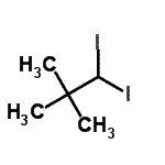 structure of CAS# 2443-89-2, 1,1-Diiodo-2,2-Dimethylpropane;272957_ALDRICH