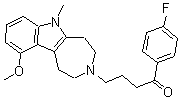 CAS#: 24441-77-8， 4'-Fluoro-gamma-[1,4,5,6-Tetrahydro-10-Methoxy-6-Methylazepino[4,5-b]Indol-3(2H)-Yl]Butyrophenone