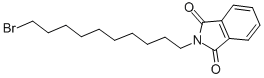 structure of CAS# 24566-80-1, 2-(10-Bromodecyl)-1H-Isoindole-1,3(2H)-Dione;2-(10-Bromodec-1-Yl)-1H-Isoindole-1,3(2H)-Dione, 2-(10-Bromodec-1-Yl)Isoindolin-1,3-Dione;2-(10-BROMODECYL)ISOINDOLE-1,3-DIONE;N-(10-Bromodecyl)Phthalimide, 96 %