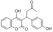 结构式 CAS# 24579-14-4, 4-羟基-3-[1'-(4''-羟基苯基)-3'-氧代丁基]-2H-1-苯并吡喃-2-酮