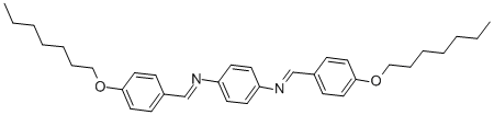 structure of CAS# 24679-01-4, N1,N4-Bis[[4-(Heptyloxy)Phenyl]Methylene]-1,4-Benzenediamine;BIS(P-HEPTYLOXYBENZYLIDENE) P-PHENYLENEDIAMINE