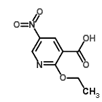 结构式 CAS# 247582-60-1, 2-乙氧基-5-硝基烟酸
