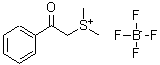 结构式 CAS# 24806-57-3, 二甲基(2-氧代-2-苯基乙基)锍四氟硼酸盐
