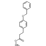 结构式 CAS# 24807-40-7, 甲基3-[4-(苄氧基)苯基]丙酸酯