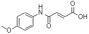 结构式 CAS# 24870-10-8, (2E)-4-[(4-甲氧基苯基)氨基]-4-氧代-2-丁烯酸