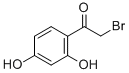 structure of CAS# 2491-39-6, 2-Bromo-1-(2,4-Dihydroxyphenyl)-Ethanone;Zinc02511024;2-Bromo-2',4'-Dihydroxyacetophenone;594598_Aldrich