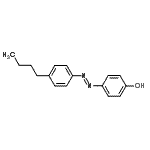 structure of CAS# 2496-21-1, 4-[(E)-(4-Butylphenyl)Diazenyl]Phenol;4-((E)-(4-butylphenyl)diazenyl)phenol;4-((E)-(4-butylphenyl)diazenyl)phenol (en);4-(4-Butylphenylazo)phenol
