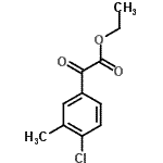 结构式 CAS# 250642-57-0, 乙基(4-氯-3-甲基苯基)(氧代)乙酸酯