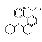 结构式 CAS# 251320-85-1, 二环己基(2'-异丙基-2-联苯基)膦