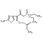 structure of CAS# 25188-98-1, Methyl (7Z)-7-(2-Amino-1,3-Thiazol-4-Yl)-4-Ethoxy-6-Oxo-3,5,9-Trioxa-8-Aza-4-Phosphaundec-7-En-11-Oate 4-Oxide;O,O-Dieth<wbr>ylphospho<wbr>ryl (Z)-2<wbr>-(2-amino<wbr>thiazol-4<wbr>-yl)-2-me<wbr>thoxycarb<wbr>onylmetho<wbr>xyiminoac<wbr>etate