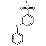 structure of CAS# 252873-46-4, 3-Phenoxybenzenesulfonyl Chloride;(Trifluoro-m-tolyl)aceticacid;[(3-phenoxy)benzene]sulfonyl chloride;[(3-Phenoxy)benzene]sulphonyl chloride