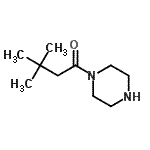 structure of CAS# 253175-46-1, 3,3-Dimethyl-1-(1-Piperazinyl)-1-Butanone;3,3-dimethyl-1-(piperazin-1-yl)butan-1-one;MFCD08444700