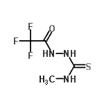 结构式 CAS# 25366-21-6, N-甲基-2-(三氟乙酰基)肼基硫代甲酰胺