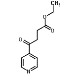 结构式 CAS# 25370-46-1, 乙基4-氧代-4-(4-吡啶基)丁酸酯