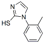 结构式 CAS# 25372-14-9, 1-(2-甲基苯基)-1H-咪唑-2-硫醇