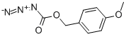 structure of CAS# 25474-85-5, 4-Methoxybenzyloxycarbonyl Azide;(4-Methoxyphenyl)Methyl (Ne)-N-Diazocarbamate;N-Diazocarbamic Acid (4-Methoxyphenyl)Methyl Ester;(Ne)-N-Diazocarbamic Acid (4-Methoxyphenyl)Methyl Ester