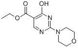 结构式 CAS# 25693-41-8, 4-羟基-2-吗啉基嘧啶-5-羧酸乙酯