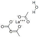 structure of CAS# 25721-92-0, Acetic Acid Lanthanum Salt Hydrate (2:3)