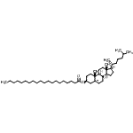structure of CAS# 2573-03-7, (3beta)-Cholest-5-En-3-Yl Icosanoate;3/7/2573;CHOLESTERYL EICOSANOATE