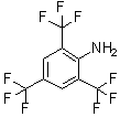 structure of CAS# 25753-22-4, 2,4,6-Tris(Trifluoromethyl)Aniline;2,4,6-tris(trifluoromethyl)phenylamine;2,4,6-Tris-trifluoromethyl-phenylamine;MFCD01312617