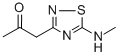structure of CAS# 257862-97-8, 1-(5-Methylamino-[1,2,4]Thiadiazol-3-Yl)-Propan-2-One;1-(5-Methylamino-1,2,4-Thiadiazol-3-Yl)Acetone;Bas 05262856;St5311544