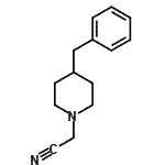 结构式 CAS# 25842-31-3, (4-苄基-1-哌啶基)乙腈