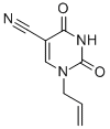 结构式 CAS# 25855-27-0, 1-烯丙基-2,4-二氧代-1,2,3,4-四氢-5-嘧啶甲腈