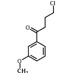 结构式 CAS# 258882-48-3, 4-氯-1-(3-甲氧基苯基)-1-丁酮