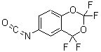 structure of CAS# 26030-46-6, 2,2,4,4-Tetrafluoro-6-Isocyanato-4H-1,3-Benzodioxine;2,2,4,4-Tetrafluoro-4H-1,3-benzodioxin-6-yl isocyanate;2,2,4,4-Tetrafluoro-6-Isocyanato-1,3-benzodioxane;2,2,4,4-tetrafluorobenzo[e]1,3-dioxin-6-isocyanate