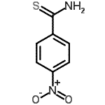 structure of CAS# 26060-30-0, 4-Nitrobenzenecarbothioamide;4-nitrobenzene-1-carbothioamide;4-Nitrobenzothioamide;4-Nitrothiobenzamide