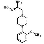 结构式 CAS# 261623-50-1, N'-羟基-2-[4-(2-甲氧基苯基)-1-哌嗪基]乙脒