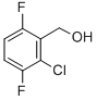 structure of CAS# 261762-44-1, 2-Chloro-3,6-Difluorobenzyl Alcohol;(2-Chloro-3,6-Difluoro-Phenyl)Methanol;2-Chloro-3,6-Difluorobenzyl Alcohol;Jrd-1154