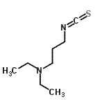 structure of CAS# 2626-52-0, N,N-Diethyl-3-Isothiocyanato-1-Propanamine;3- propylisothiocyanate;3-(diethylamino)propanisothiocyanate;3-(Diethylamino)propylisothiocyanate