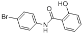 structure of CAS# 2627-77-2, N-(4-Bromophenyl)-2-Hydroxybenzamide;N-(4-Bromophenyl)-2-Hydroxy-Benzamide;Aids-093187;Aids093187