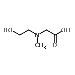 结构式 CAS# 26294-19-9, N-(2-羟基乙基)-N-甲基甘氨酸