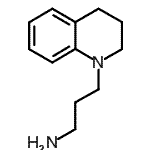 结构式 CAS# 2637-31-2, 3-(3,4-二氢-1(2H)-喹啉基)-1-丙胺