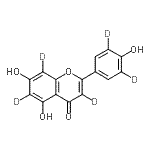 structure of CAS# 263711-74-6, 5,7-Dihydroxy-2-[4-Hydroxy(3,5-<Sup>2</Sup>H<Sub>2</Sub>)Phenyl](<Sup>2</Sup>H<Sub>3</Sub>)-4H-Chromen-4-One;Apigenin-d5