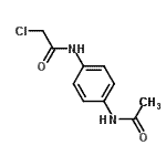 structure of CAS# 2653-10-3, N-(4-Acetamidophenyl)-2-Chloroacetamide;N-(4-(acetylamino)phenyl)-2-chloroacetamide;N-(4-Acetylamino-phenyl)-2-chloro-acetamide;N-[4-(acetylamino)phenyl]-2-chloroacetamide