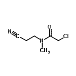 structure of CAS# 26530-30-3, 2-Chloro-N-(2-Cyanoethyl)-N-Methylacetamide;ZINC03269718