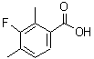 structure of CAS# 26583-81-3, 3-Fluoro-2,4-Dimethylbenzoic Acid;3-Fluoro-2,4-dimethyl-benzoic acid
