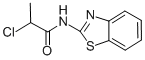 结构式 CAS# 26608-39-9, N-1,3-苯并噻唑-2-基-2-氯丙酰胺