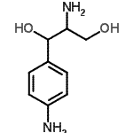 structure of CAS# 2663-91-4, 2-Amino-1-(4-Aminophenyl)-1,3-Propanediol;1,3-propanediol, 2-amino-1-(4-aminophenyl);2-amino-1-(4-aminophenyl)propane-1,3-diol