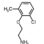 structure of CAS# 26646-31-1, 2-(2-Chloro-6-Methylphenoxy)Ethanamine