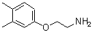 structure of CAS# 26646-48-0, 2-(3,4-Dimethylphenoxy)Ethanamine;[2-(3,4-dimethylphenoxy)ethyl]amine;[2-(3,4-Dimethylphenoxy)ethyl]amine hydrochloride;2-(3,4-dimethylphenoxy)ethylamine