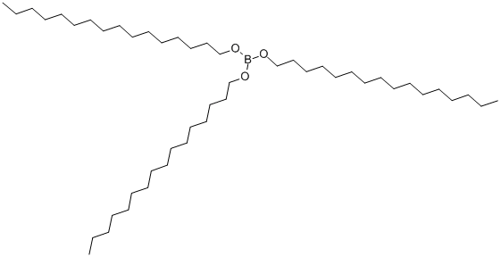structure of CAS# 2665-11-4, Trihexadecoxyborane;Tricetyloxyborane;Nsc158140;Trihexadecyl Borate