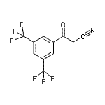 结构式 CAS# 267880-81-9, 3-[3,5-二(三氟甲基)苯基]-3-氧代丙腈